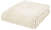 Cuvertură crem din micropluș pentru pat dublu 200x240 cm Raschel – Catherine Lansfield