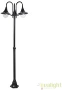 Stalp de exterior clasic cu 3 brate, inaltime 206cm, IP44, Konstanz 8248 RX
