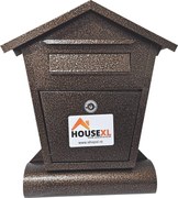 Cutie postala metalica cu 2 chei HouseXL® MailBox, Pentru interior si exterior, Dimensiune 43X36X10 cm, Vopsita in camp electrostatic, Tabla groasa,