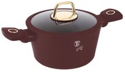 Oală cu capac 20 cm, 2.5L – Berlinger Haus BH8040, Leonardo Collection, pentru gătit rapid, strat antiaderent