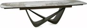 Masa extensibila Maranello Ceramic alb lucios/cupru L200-290xl98 cm