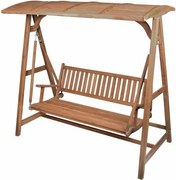 HOLYWOOD DIVERO Balansoar de grădină din lemn - lemn de tec