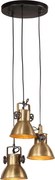 vidaXL Lampă suspendată 25 W, alamă antichizată, 30x30x100 cm, E27