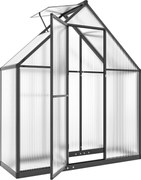 Outsunny Seră de grădină din aluminiu și policarbonat, cu fereastră reglabilă și ușă batantă, rezistentă la intemperii, transparent | Aosom Romania