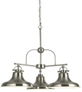 Lustra design industrial Dallas 3L argintiu satin 3183-3SS SRT