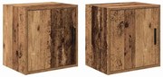 vidaXL Dulapuri de perete de garaj 2 buc Lemn vechi, lemn prelucrat