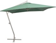 vidaXL Umbrelă suspendată, stâlp de aluminiu, 300x300 cm, verde
