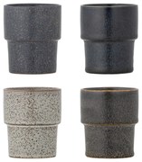 Cești maro 4 buc. pentru espresso din gresie 150 ml Ewan – Bloomingville