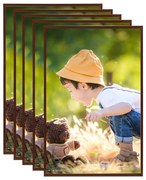 vidaXL Rame foto colaj pentru perete/masă 5 buc. bronz 59,4x84 cm MDF