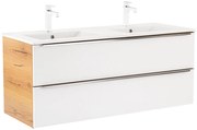 Dulap de bază Vario Trim 120 cu chiuvetă stejar-alb