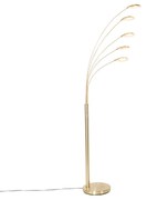 Lampa de podea de design din alamă cu LED 5 lumini - Sixties Trento