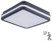 Corp de iluminat LED de exterior cu senzor Brilagi BENE LED/24W/230V 26x26 cm IP54