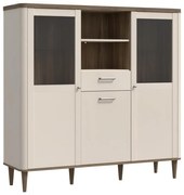 Vitrină VIRO maro/bej