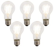 Set de 5 becuri LED E27 reglabile în 3 trepte A60 5W 700 lm 2700K