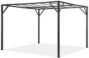 Santorini 3 x 4 m antracit metal pergole terasă cadru Garden Point