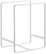 Suport metalic pentru farfurii Yamazaki Tower, alb