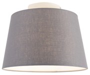 Plafoniera moderna cu abajur gri inchis 25 cm - Combi