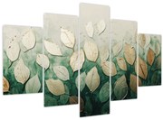 Tablou - Frunze verzi-aurii (150x105 cm)