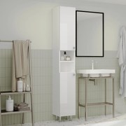 Soldat Baie Zaria, 2 Usi, Alb lucios/Alb, MDF, L 30 x l 27 x H 190 cm