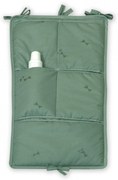 Organizator textil cu buzunare pentru patut Midi Pure Salvia, 35x60cm, Amy