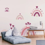 Autocolante de perete - Lumea curcubeului I.