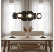 Lustră pe cablu ELEMENTI, 6xG9/8W/230V, neagră