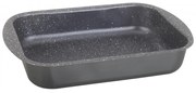 Tavă de copt Oliver Voltz OV51222N25S, 25 cm, finisaj marmură, dreptunghiulară, negru