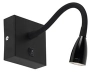 Lampă de perete modernă flexibilă neagră LED - Flex