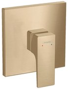 Baterie dus incastrata Hansgrohe Metropol bronz periat