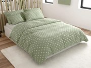 Lenjerie de pat din bumbac SAGHEARTS POLY verde Dimensiune lenjerie de pat: 70 x 90 cm | 140 x 200 cm