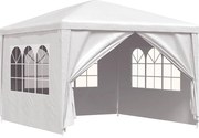 vidaXL Cort pentru petrecere, alb, 3 x 3 m