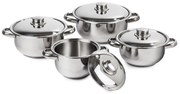 Set de 8 piese de vase 4Home Destiny, capace dinoțel inoxidabil