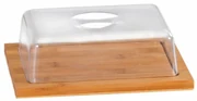 Kesper 58643 Tăietor din bambus cu capac, 25 x 20x 8 cm