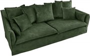 Canapea confortabila Heaven 200cm, catifea verde inchis