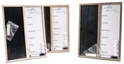 Tabla de scris combinata, magnetic si creta, cadru mdf, 40x30 cm