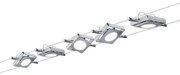 SET 5x lustră pe cablu Paulmann 94108 LED/4,3W MAC 230V crom mat