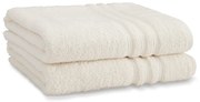 Prosoape crem 2 buc. din bumbac din frotir 90x140 cm Zero Twist – Catherine Lansfield