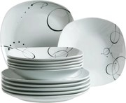 Mäser Set de farfurii adânci și plate, 12 bucăți CHANSON