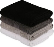 Set 4 prosoape baie RAINBOW, bumbac, 70x140 cm