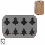 Forma de copt din silicon BRAZI DE CRACIUN, gri