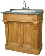 Dulap pentru lavoar, natur, din lemn masiv de pin, Country Chic
