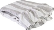 Față de masă din bumbac organic 150x250 cm bej, „Ida Stripe"