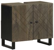 vidaXL Dulap pentru chiuvetă negru 62x33x58 cm lemn masiv de mango