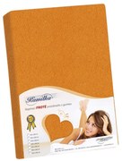 Cearceaf frotir Kamilka, portocaliu deschis, 160 x 200 cm