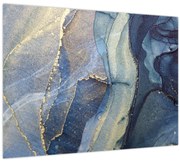 Tablou pe sticlă - Abstracție cu cerneală cu alcool (70x50 cm)