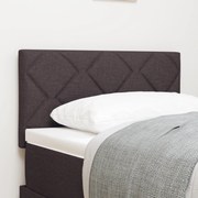 vidaXL Tăblie cap cu lumini cu bandă LED Ajustabil Maro 80 cm țesătură
