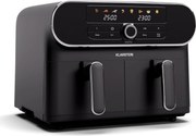 Klarstein Friteuză cu aer cald AuraAir Color Touch, 2 camere, 11 l, 1700 W, 80 - 200 °C, 8 programe
