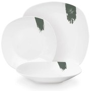 Set farfurii 18 piese din portelan Green Matt Berlinger Haus BH 10205