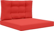 vidaXL Perna pentru canapea de exterior 2 pcs Roșu Poliester