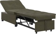vidaXL Pat canapea Verde Army 194 x 67 x 82 cm Material Huahua